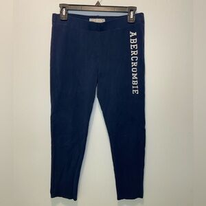 Vintage Y2K Abercrombie Fitch Sweatpants Women Medium Navy Blue